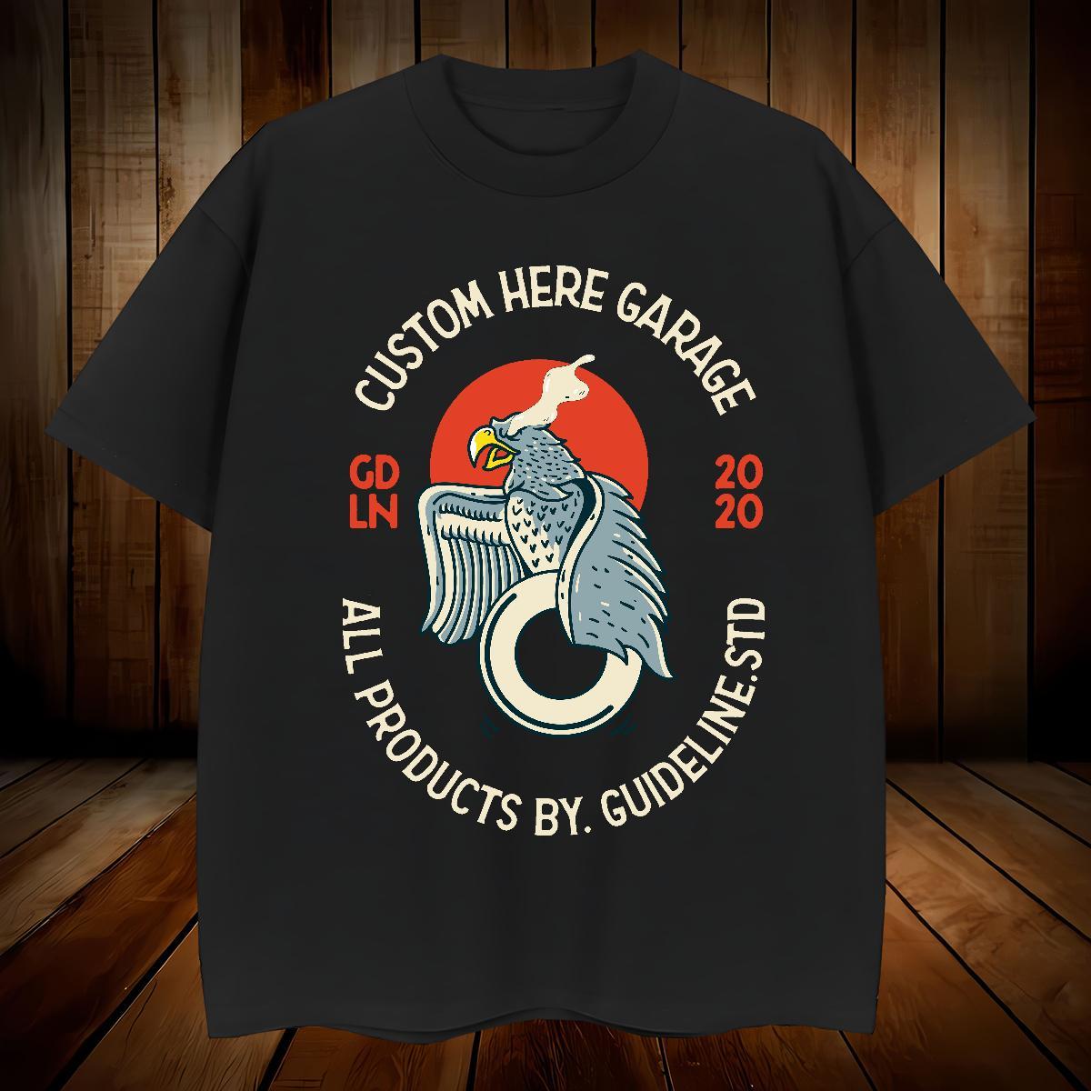 T shirt 230g Pure Cotton eagle Casual Daily Wear Breathable Crew Neck Custom Printing Couples T Shirts Designer Fashion Classic Top Tees