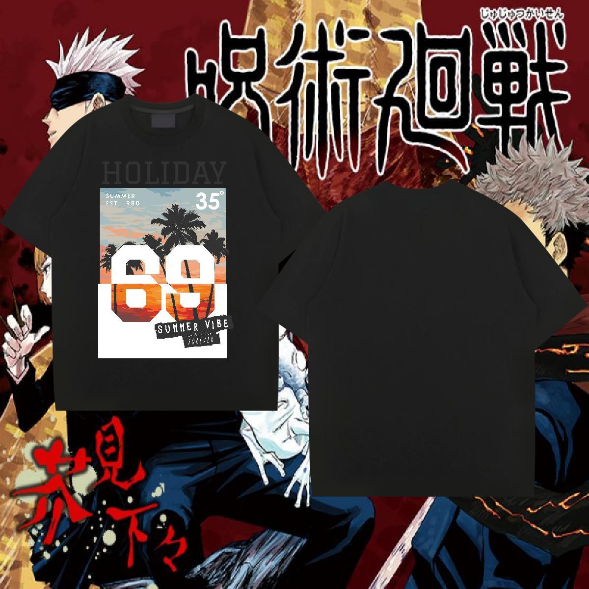 Classic T-Shirts for Men 230g Cotton tree High Street Hip Hop Clothes Crew Neck Breathable Comfortable Tshirts Oversized
