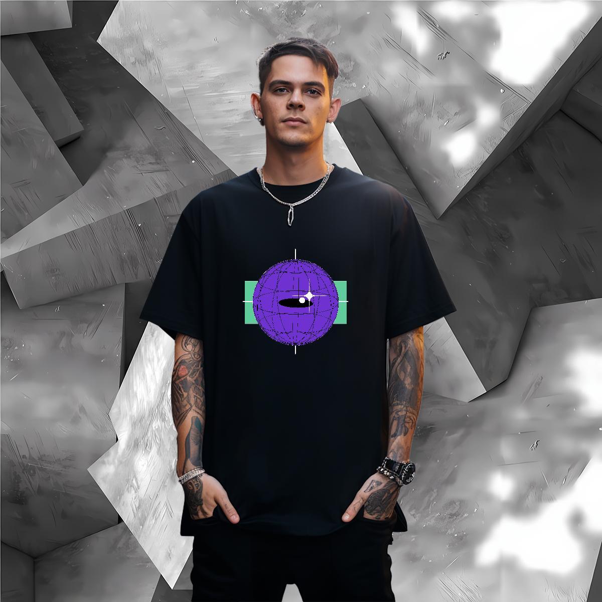 T Shirt For Man 100% Cotton 230g planet Home Outdoor O-Neck Short Sleeve Plus Size Custom Mens Tshirts New Designer Cool Clothings