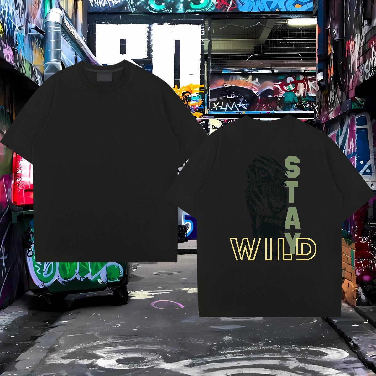 New Designer T Shirts Men 100% Cotton 230g Casual Daily Wear Tops Breathable Short Sleeve Classic Men Tops Tees DIY Anime