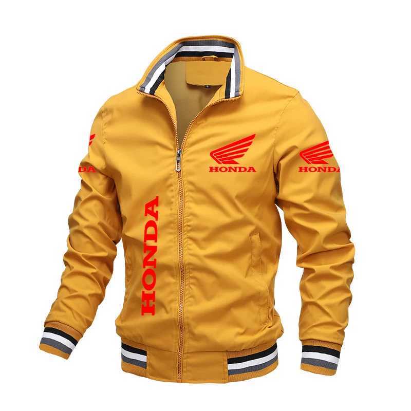 Men's Jackets Honda Red Wing HRC Racing Print Men Women Jacket Windbreaker 2024 Autumn Outerwear Loose Motorcycle Bike Coats z240806