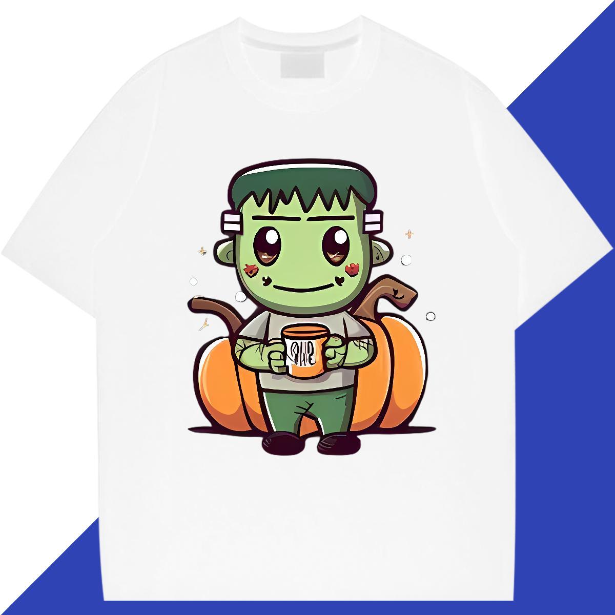 2024 Summer Men T Shirts 100% Cotton 230g pumpkin Sport Top Tees Crew Neck Free Shipping Men Tshirts Anime Print