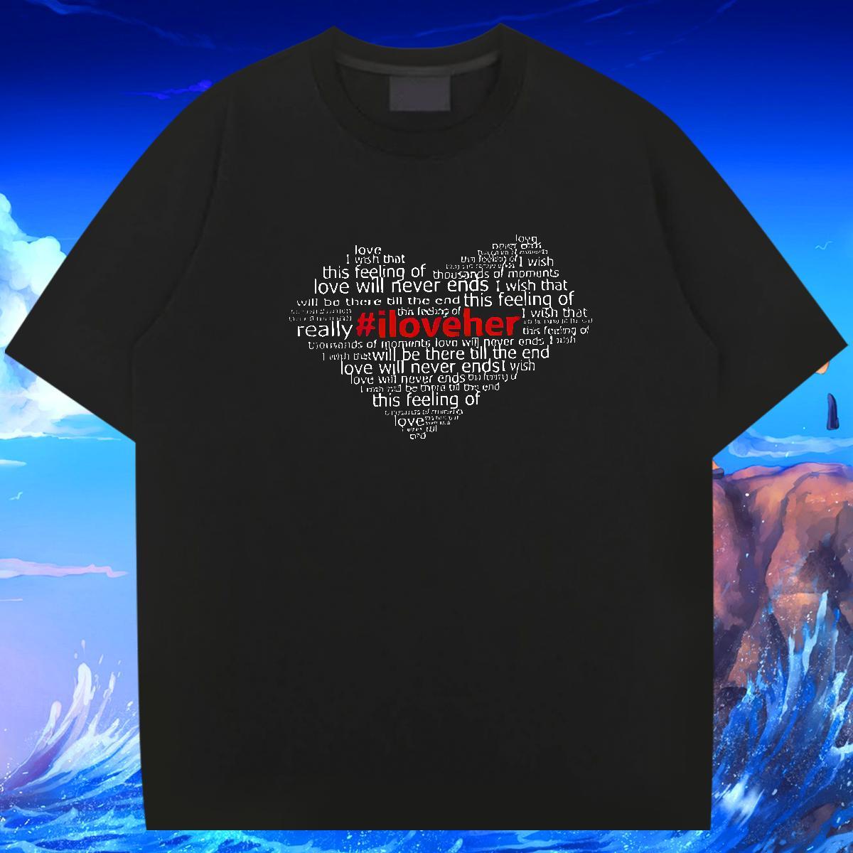 High Quality Mens Tshirts 230g Cotton Outdoor letter Custom Cartoon O Neck Short Sleeves New T-Shirts Tops Tees