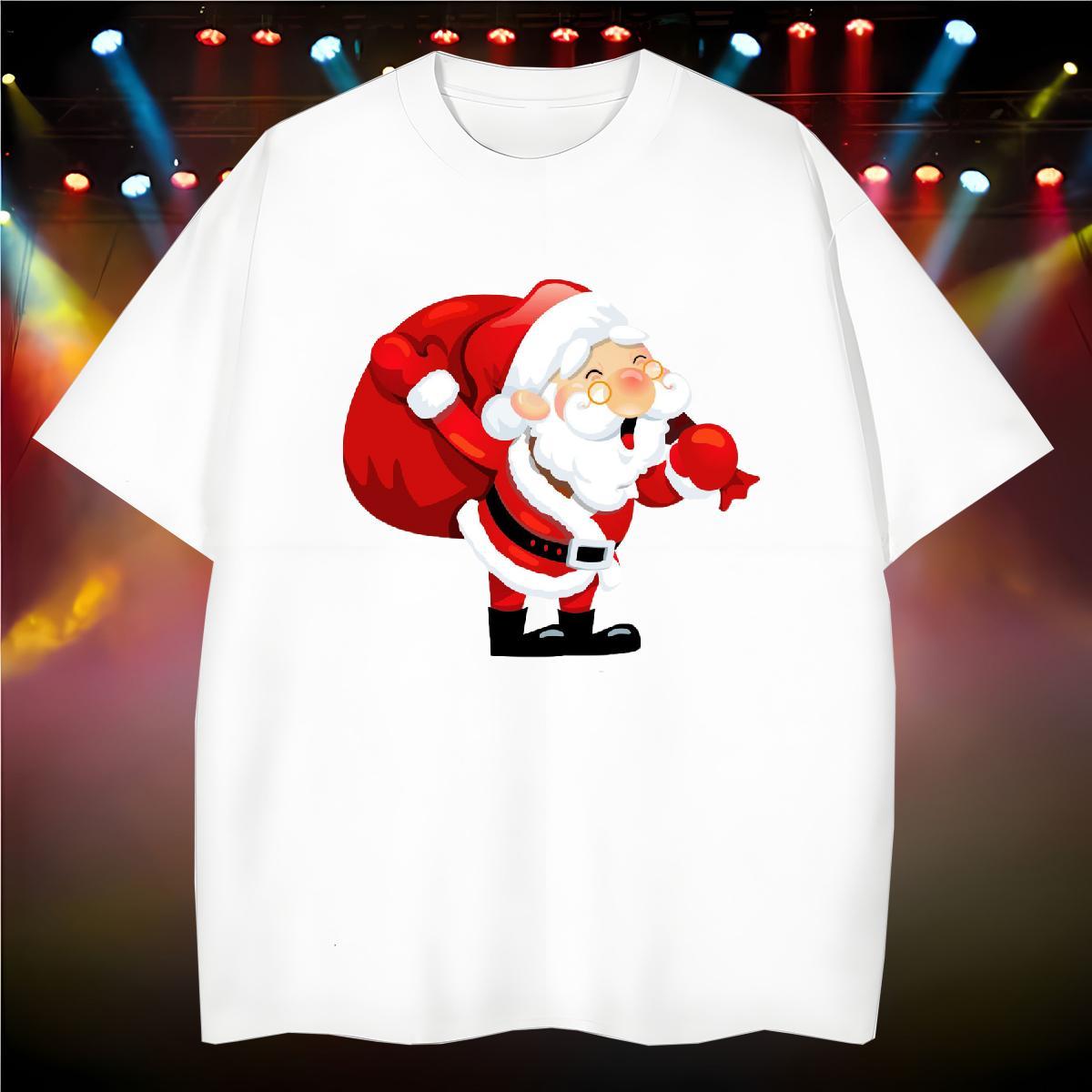 2024 DIY T-Shirts 230g Pure Cotton Hip Hop Street Wear O Neck Short Sleeves Soft Men Tshirts Custom Print Oversized