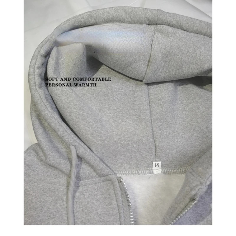 Ready Stock Women Coat Plush Jackets Solid Color Velvet Thick Warm Winter Hoodies Coat Zipper Sweatshirt Tops Winter Plus Size 240812