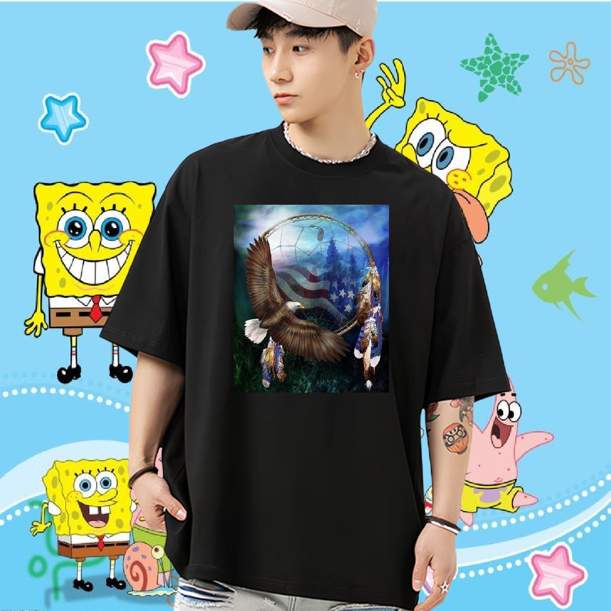 Fashion New T Shirts Men 230g Cotton cool Street wear Hip Hop Wear O-Neck Short Sleeve Brand Couples T Shirts Custom Big Size