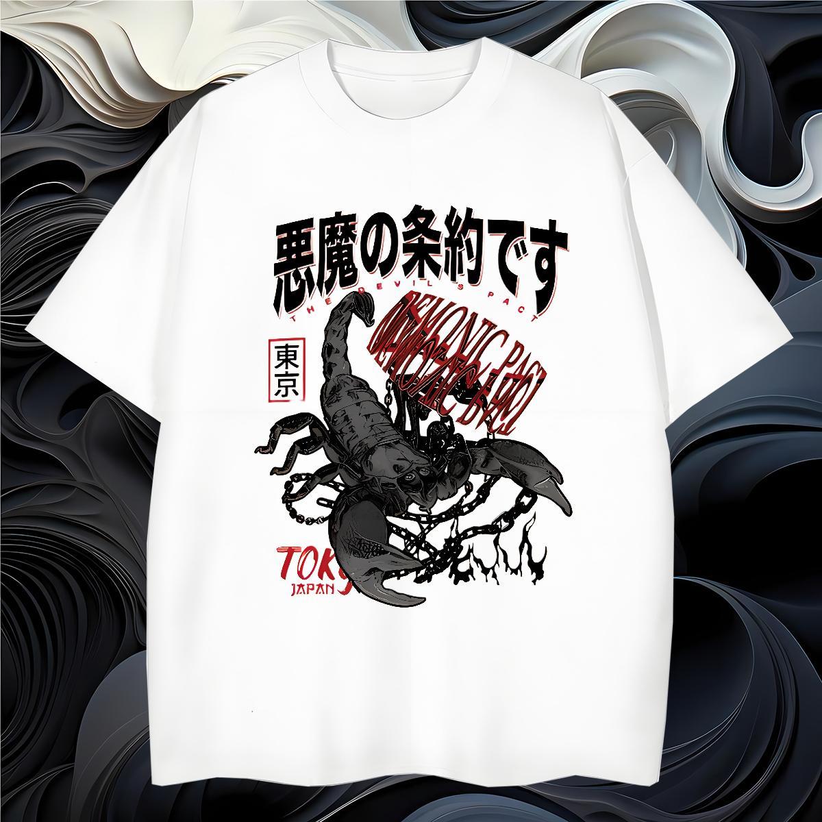 Custom T Shirt For Man 100% Cotton 230g Spring Summer Clothings Breathable Loose Couples T Shirts Custom Anime