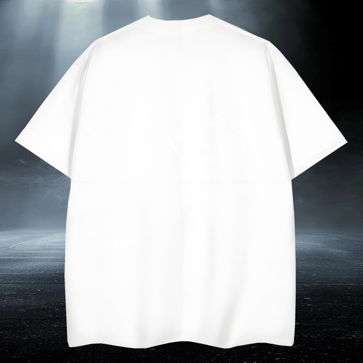 Unisex Men Clothes T-Shirt 230g 100% Cotton Anime Printing Street letter Custom Printed Breathable Soft 2024 New T Shirt For Man Clothings