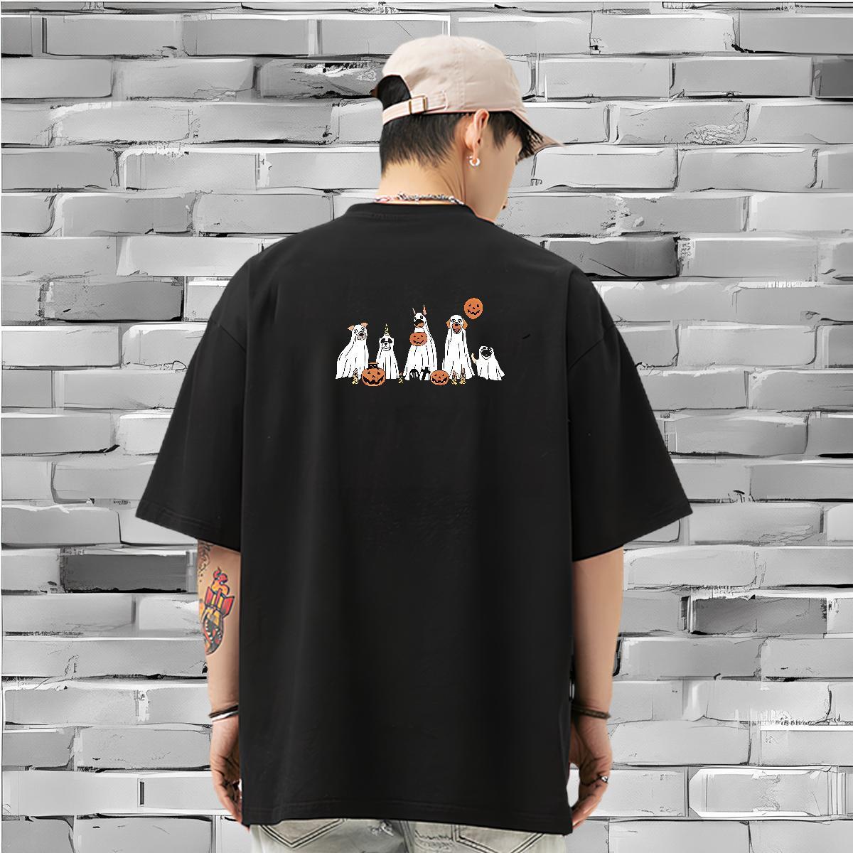 Custom T-Shirts for Men 230g 100% Cotton pumpkin Casual Daily Wear Clothes Breathable Cool Men Clothes T-Shirt Graphic