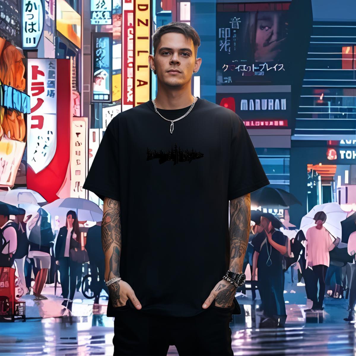 T shirt 230g Pure Cotton plane Outdoor Breathable Crew Neck DIY Logo Oversized Men Clothes T-Shirt 2024 Summer Comfortable Tops Shirt