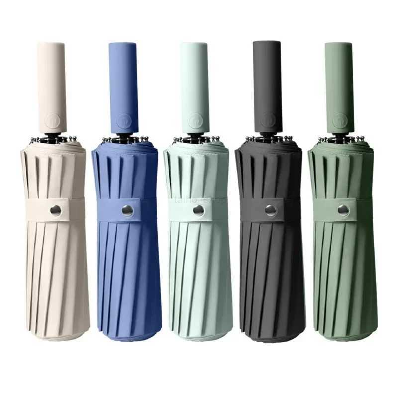 Sunshade And Wind Resistance Automatic Umbrella Designed For Outdoor Waterproof ABS Umbrella For Women Portable UmbrellaXJ240806