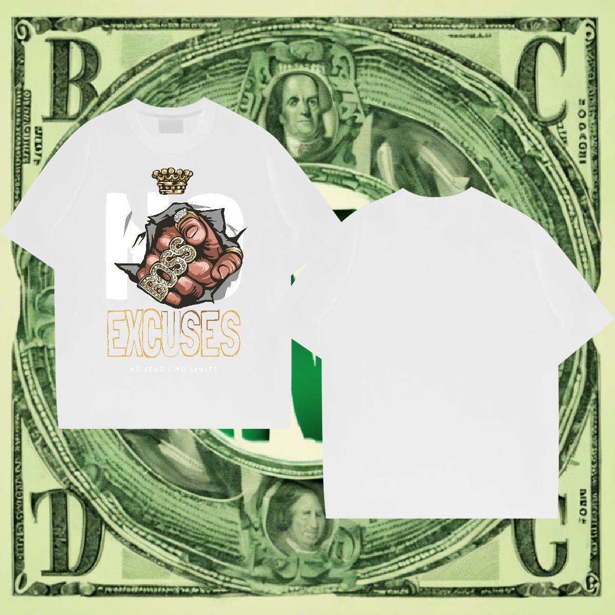 Soft Tshirts 100% Cotton 230g Casual Beach letter Cartoon Printing L-4XL Short Sleeve O-Neck 2024 New T shirt Tee Shirt