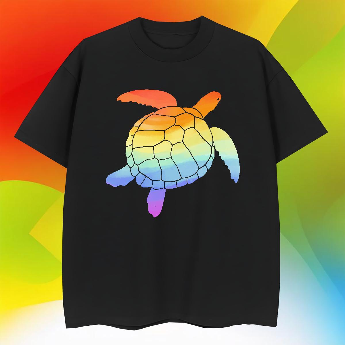 Loose Fit Tshirt for Man Woman 230g 100% Cotton Spring Summer tortoise Custom Printed Breathable Short Sleeve Wholesale Man T Shirts Polos