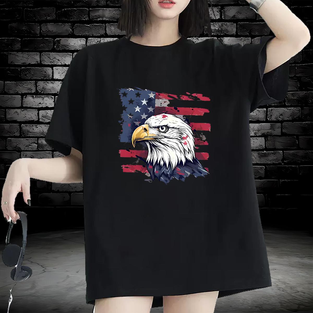 Unisex T shirt Breathable Crew Neck Women Tees DIY Printed Owl Sports Casual 230g 100% Cotton 2024 Casual Clothes Shirt