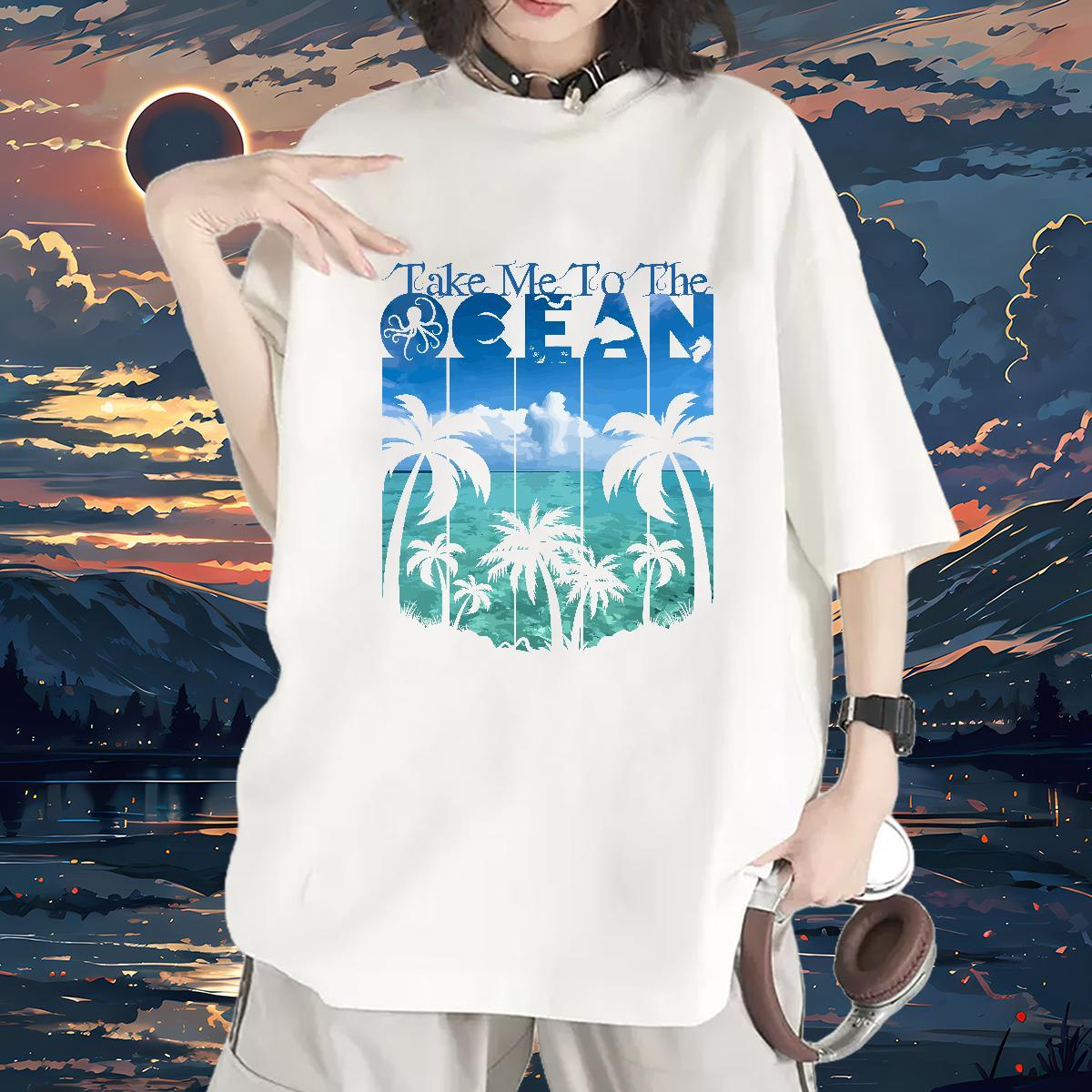 Popular T-Shirts Crew Neck Women Tees DIY Logo tree Street Casual 230g 100% Cotton Casual New Tee Shirt