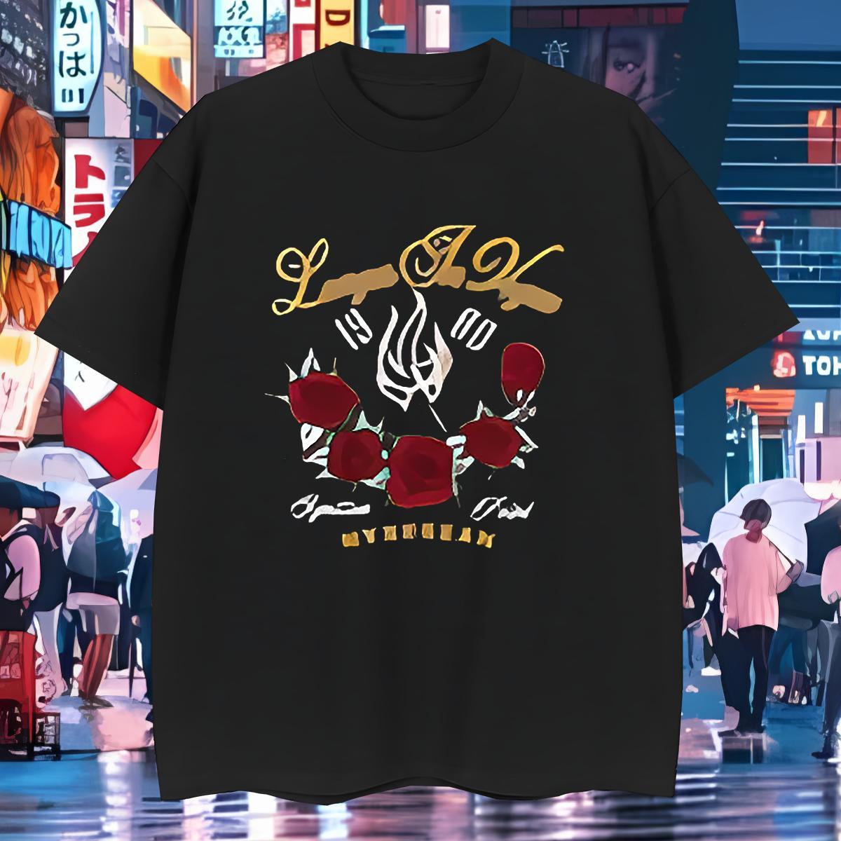 Brand Mens T Shirts 100% Cotton 230g ROSE Casual Beach Top Tees Short Sleeve O-Neck Designer Men Tshirts Plus Size Cartoon