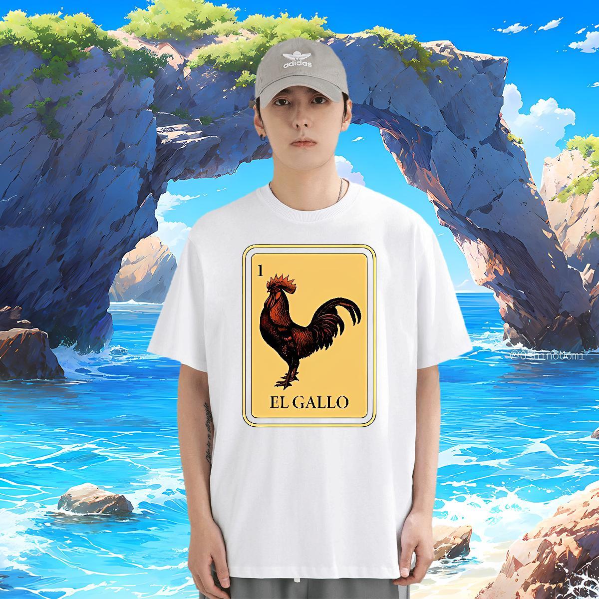 T Shirt For Man 230g 100% Cotton chicken Spring Summer Short Sleeve O-Neck Oversized 3XL 4XL Men Clothes T-Shirt Classic Unisex Tops Tees