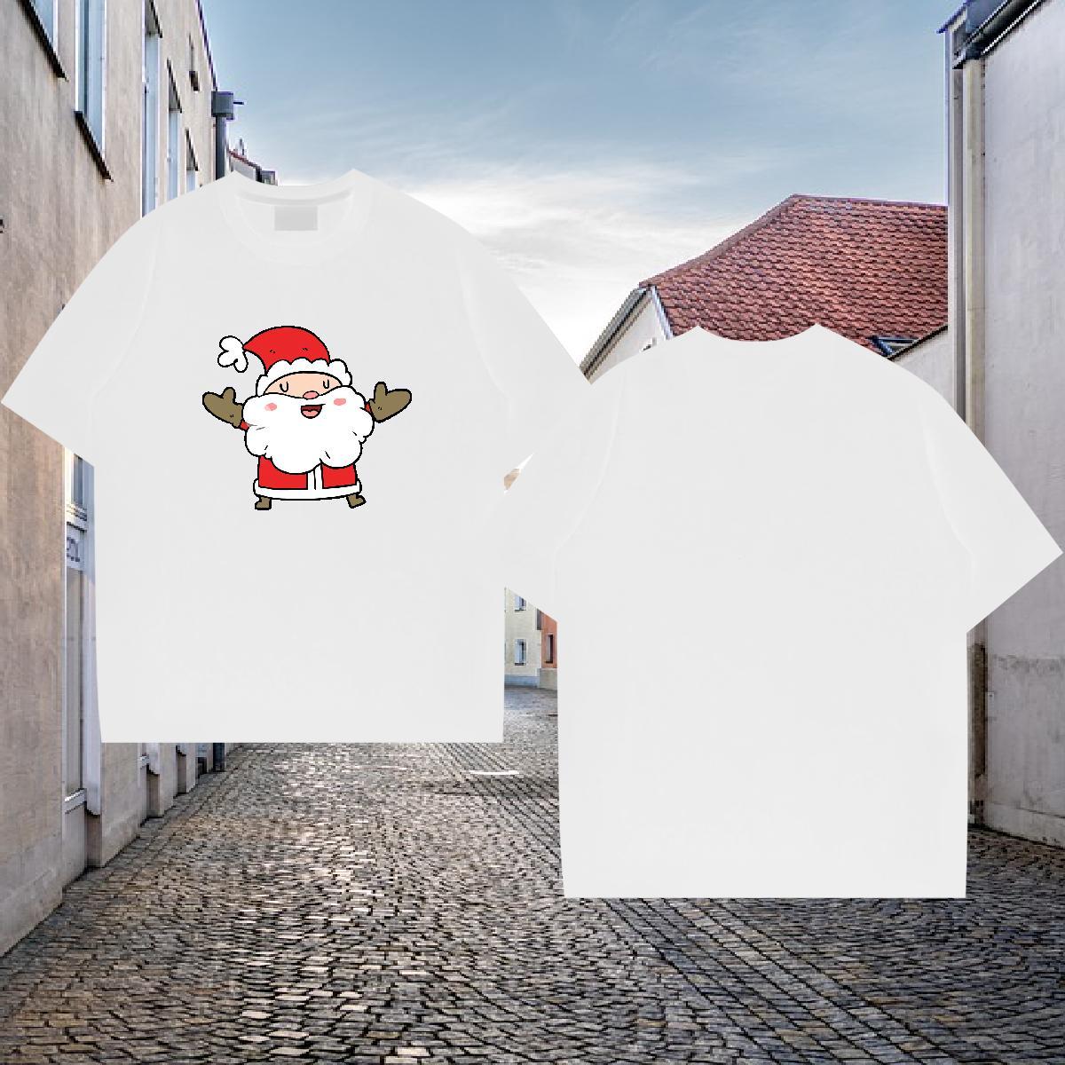 Customized T shirt 100% Cotton 230g Daily Wear Top Tees Breathable Unisex Mens Tshirts Cartoon Printing L-4XL