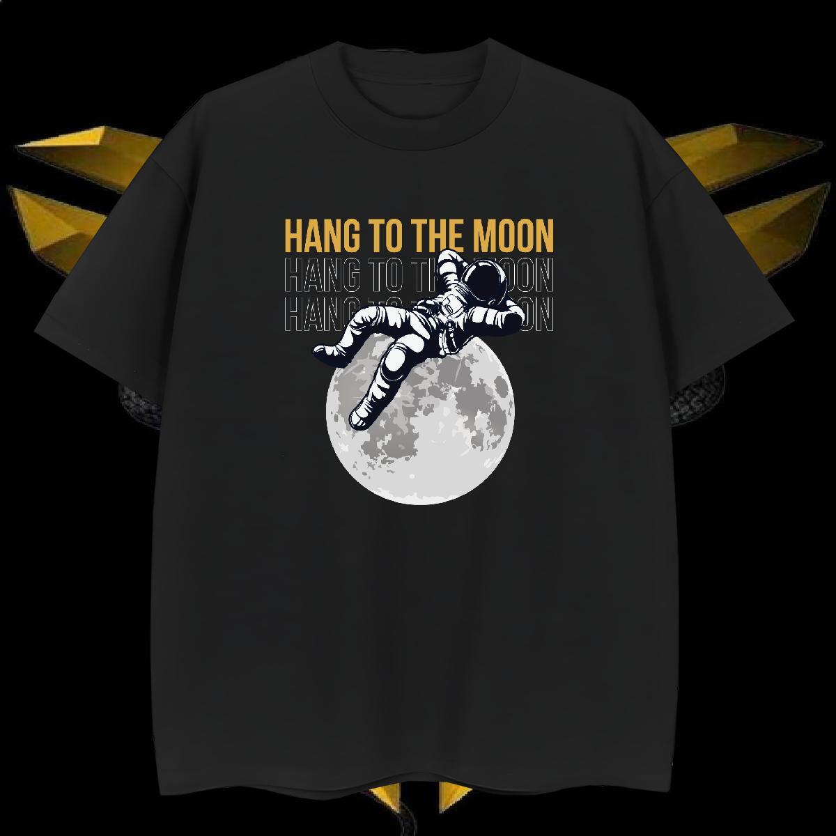 T shirt 230g 100% Cotton cosmonaut Street Wear Short Sleeve O-Neck Oversized Mens Tshirts Stylist Loose Fit Tops Shirt