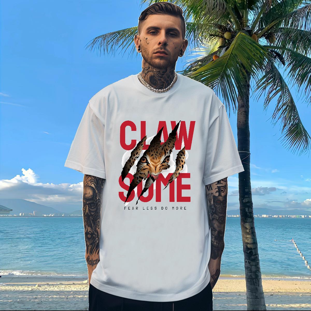 2024 Summer T Shirts Men 100% Cotton 230g Street Tees Breathable Designer Tshirts Custom Big Size