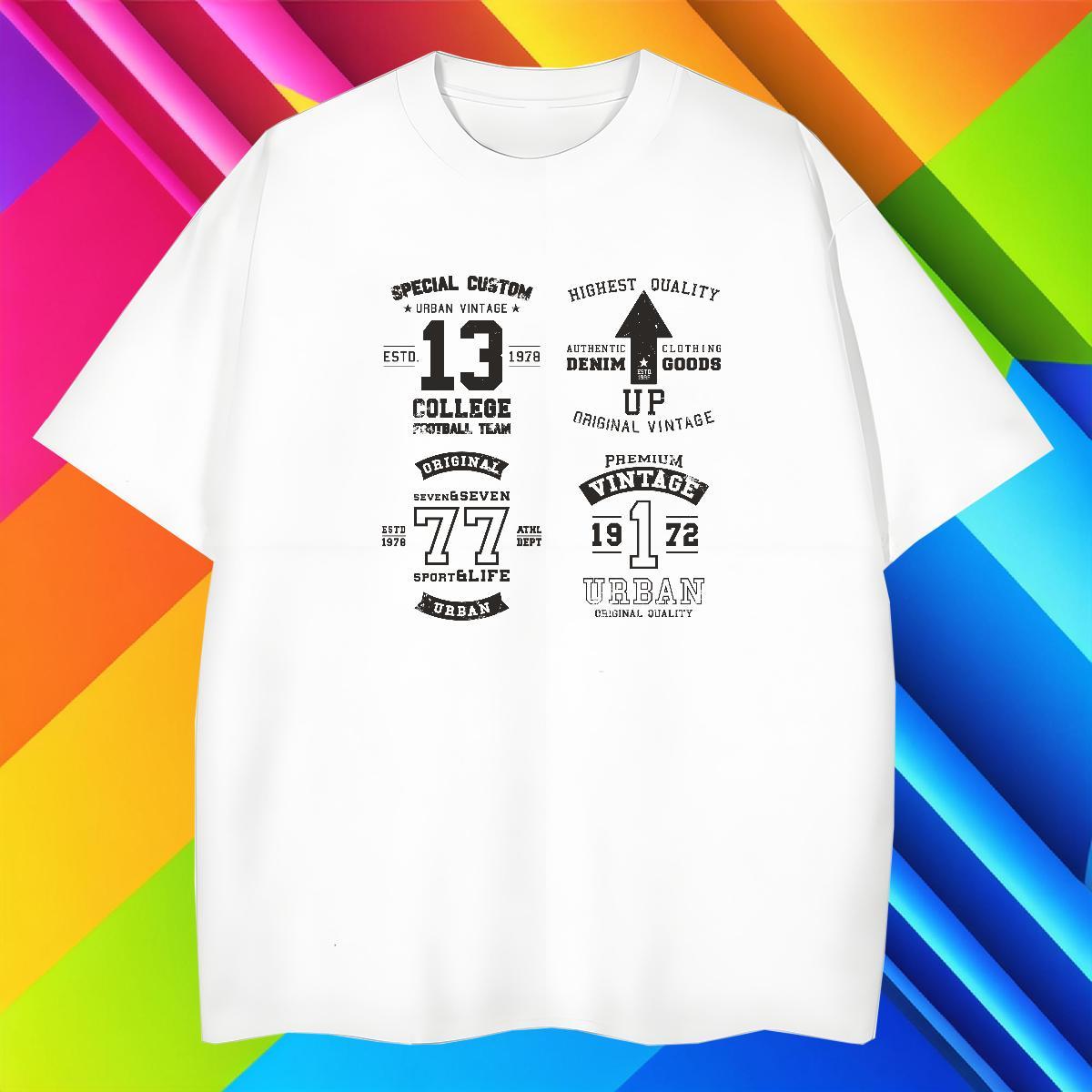 Classic Men Tshirts 100% Cotton 230g Outdoor letter Cartoon Print Breathable Short Sleeve New Designer Man T Shirts Clothes