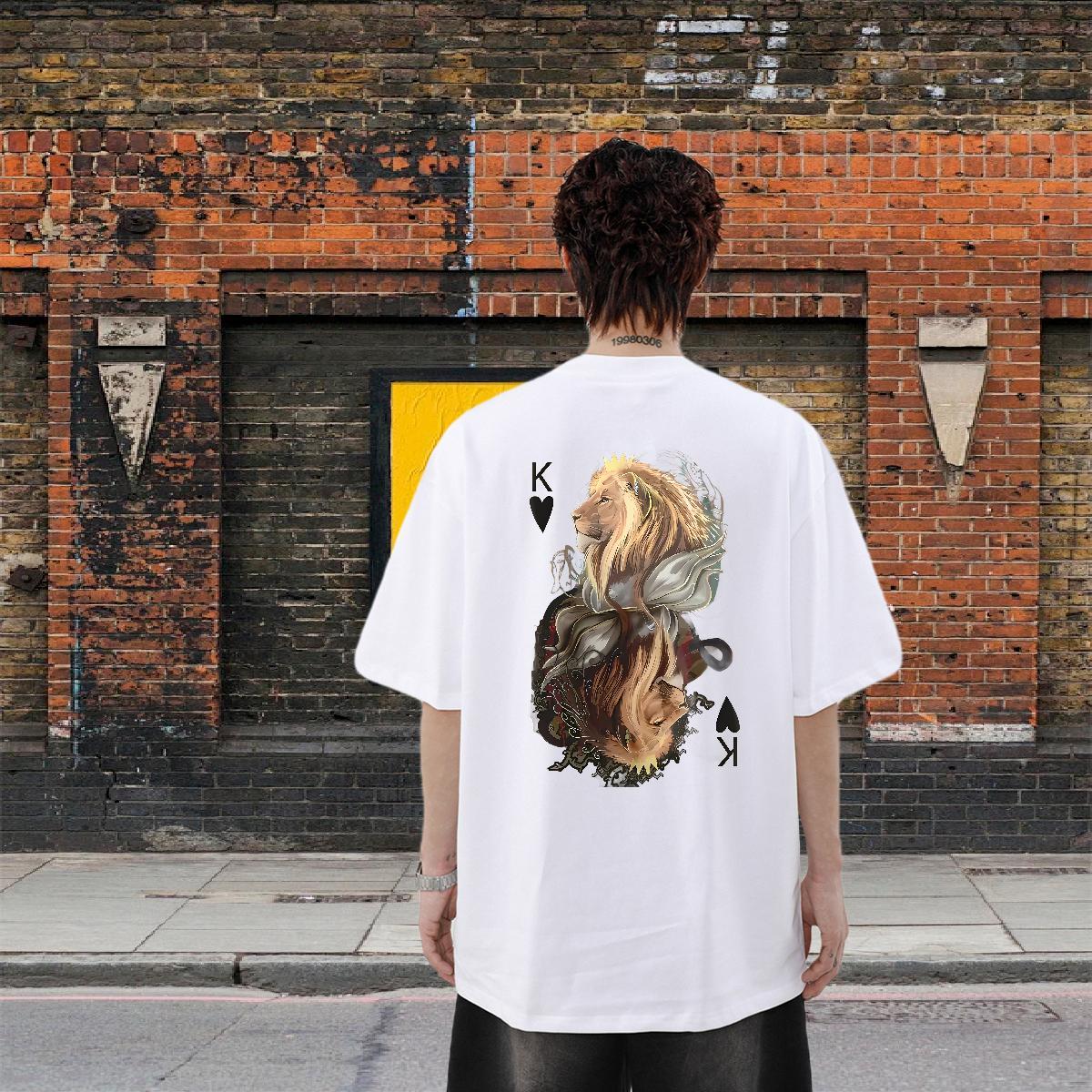 Brand Man T Shirts 100% Cotton 230g Hip Hop Street Tees Shirts Breathable Free Shipping Men Tshirts Cartoon Print