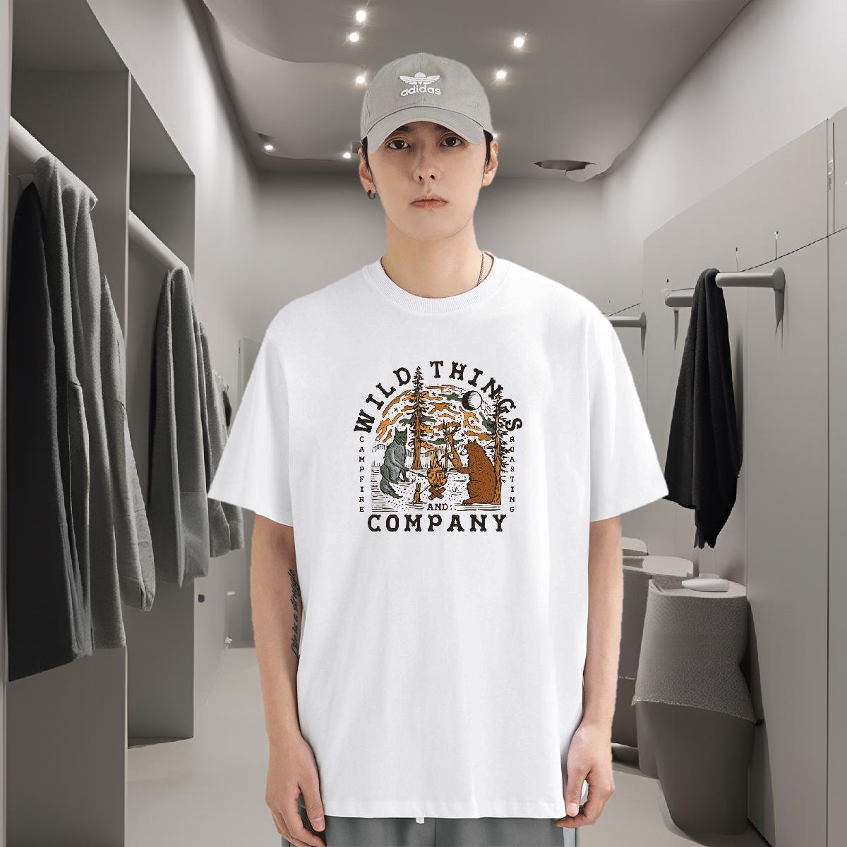 T shirt 230g 100% Cotton tree Sports Casual Breathable Anime Print Tshirt for Man Woman Factory Direct Cool Design Top Tees