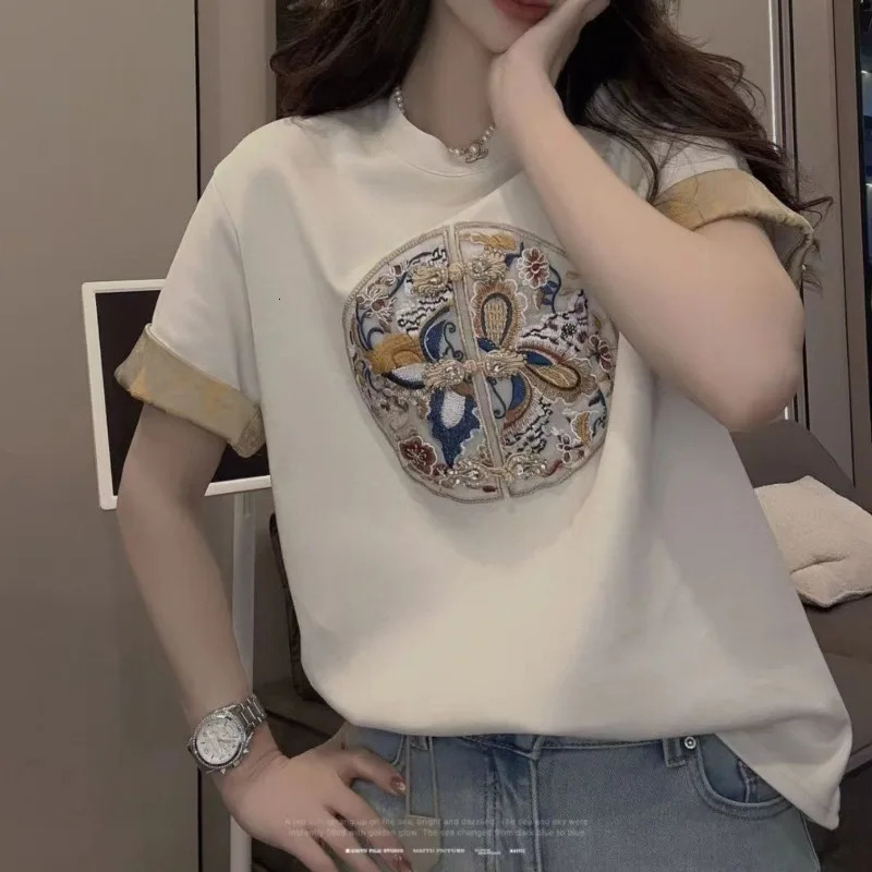 Spring Autumn Fashion Elegant Round Neck Pullover Tees Casual Versatile Western Commuting Solid Womens Clothing T-Shirts 240806