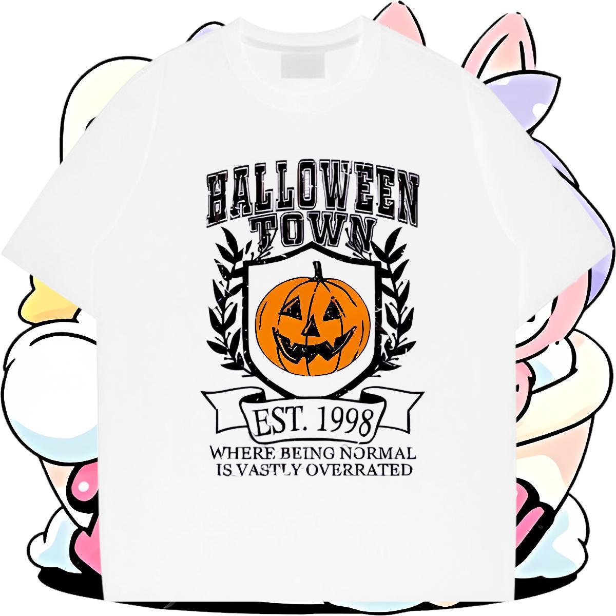 Fashion Designer Men T Shirts 230g 100% Cotton halloween Street Wear Polos Breathable Short Sleeve Cool Couples T Shirts Graphic