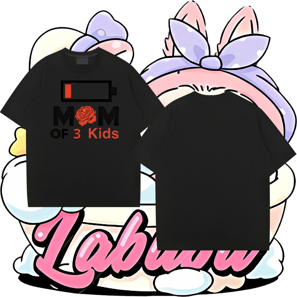 Wholesale Men T Shirts 230g Pure Cotton mothers day Anime Printing Street Tshirts Crew Neck Breathable Soft Men Clothes T-Shirt Custom Printed