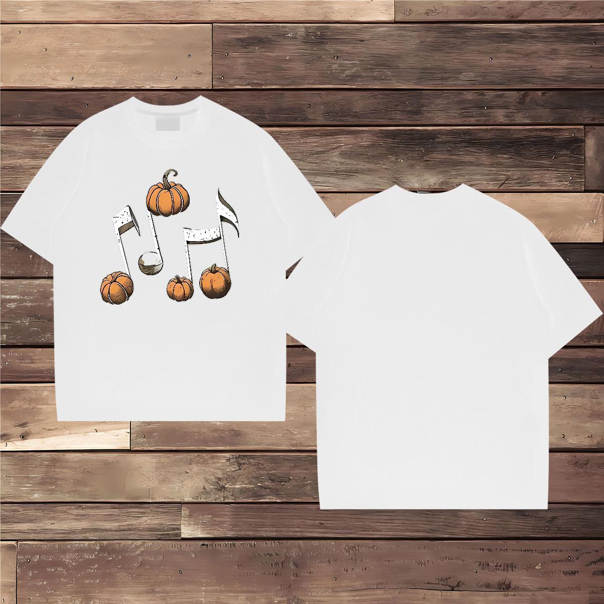 T-Shirts for Men 100% Cotton 230g halloween Summer Casual Crew Neck Breathable DIY Anime Mens Tshirts Custom Unisex Tops Tees