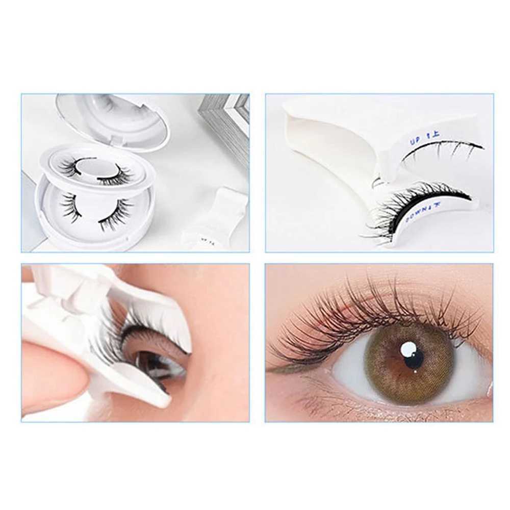 1 pair of magnetic false eyelashes 3D makeup eyelash extension tool eyelash sticker cosmetics natural mink false eyelashes without glue W240803