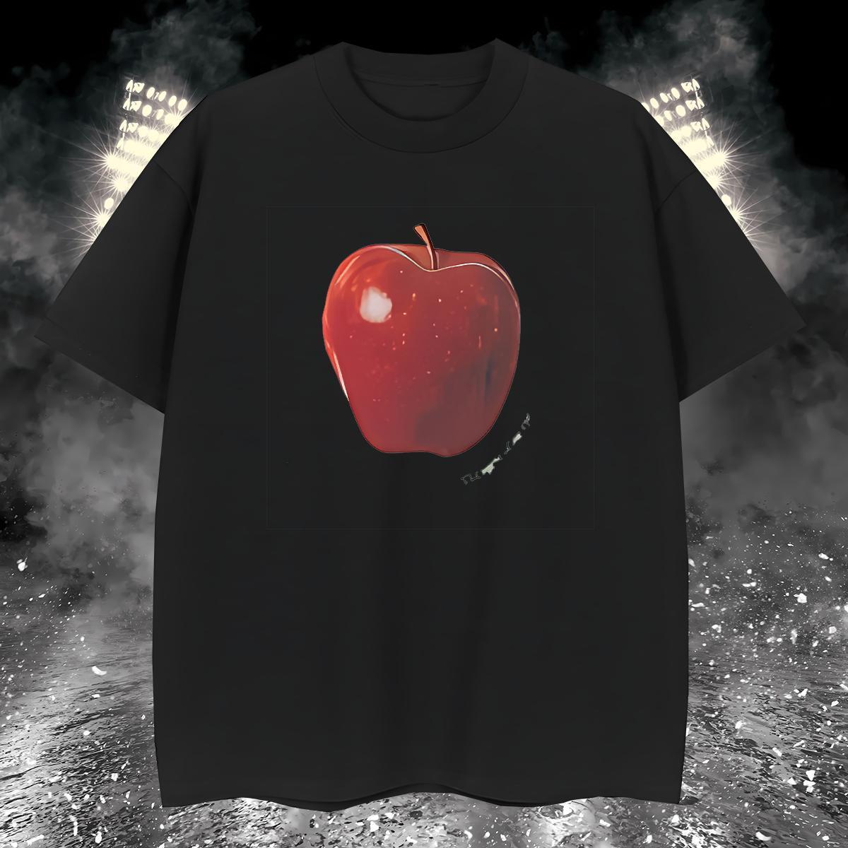 T-Shirts for Men 100% Cotton 230g apple Anime Printing Street Breathable Crew Neck Plus Size Cartoon Men Tshirts New Designer High Quality Tops Shirt