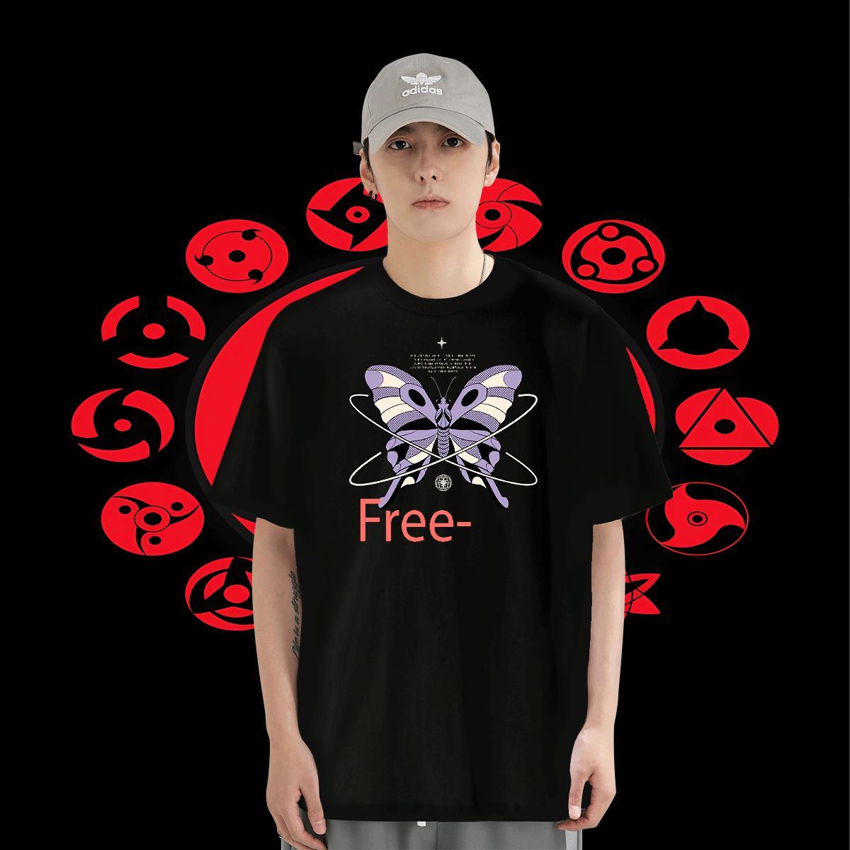 Wholesale Mens Tshirts 230g Cotton Sport Butterfly Custom Printing Crew Neck Breathable Fashion T-Shirts for Men Wear