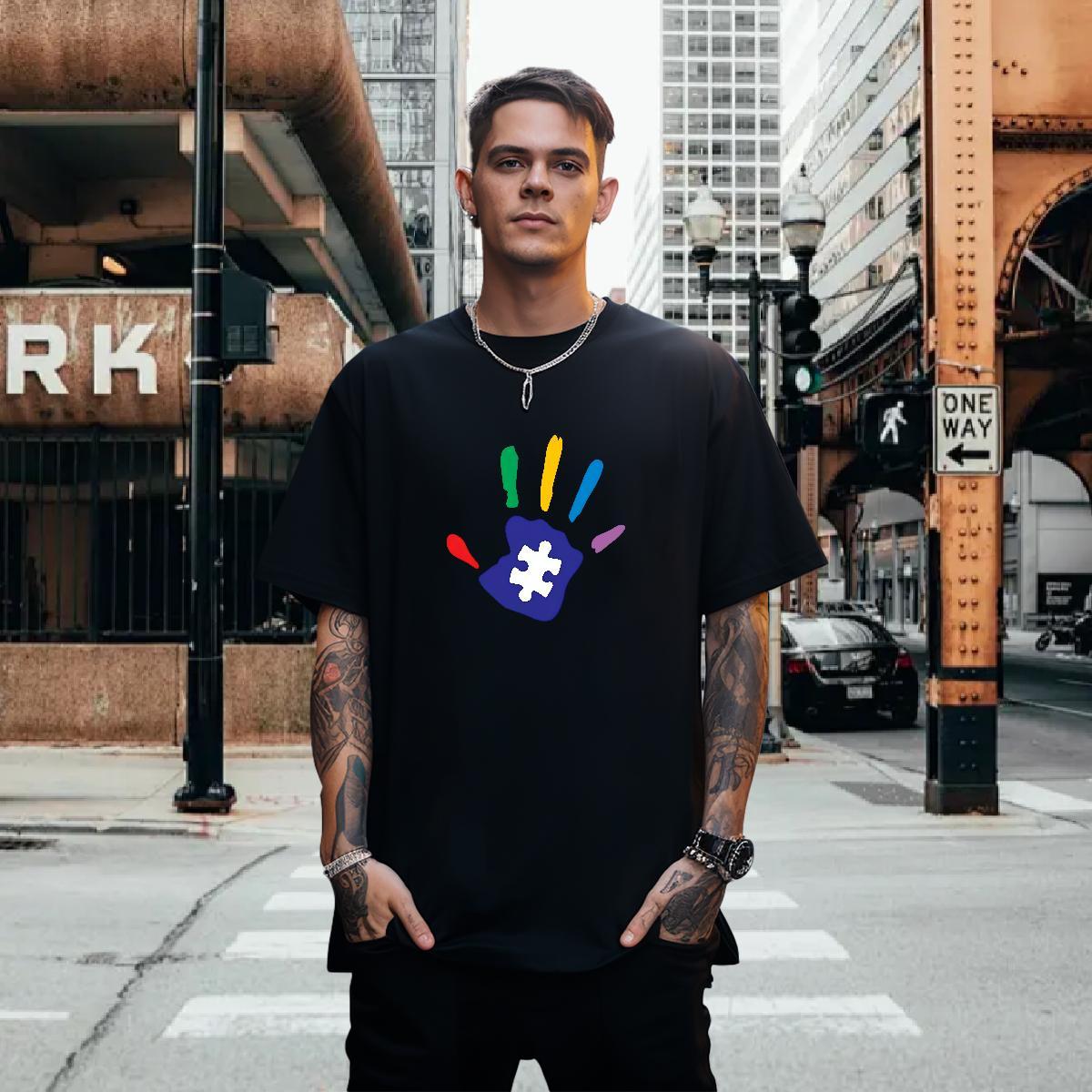 Men T Shirts 230g Pure Cotton hands Sports Casual Breathable Short Sleeve Plus Size Custom Tshirt for Man Woman DIY Brand Top Tees