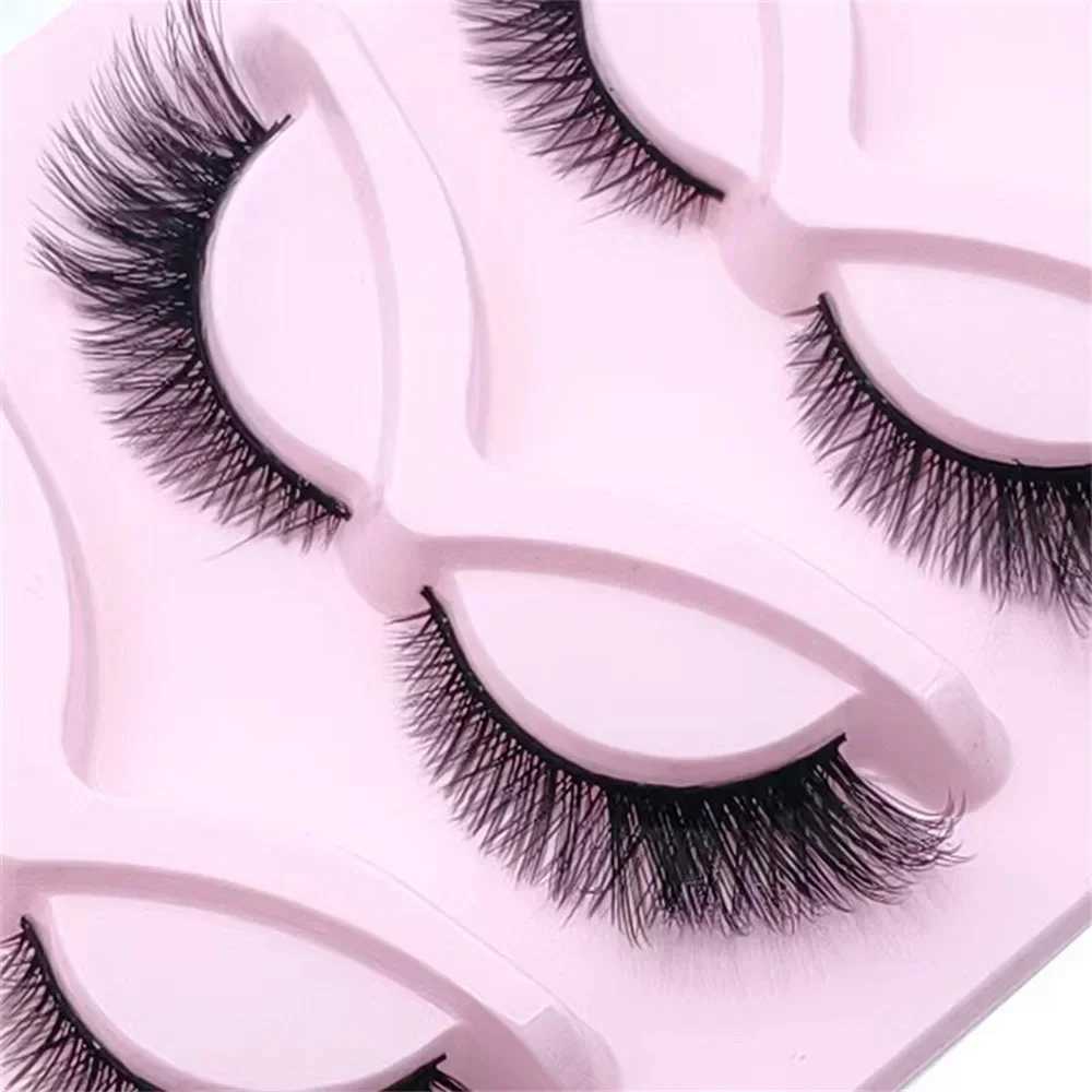 5 pairs of mink eyelashes cat eye false eyelashes natural false eyelashes W240803