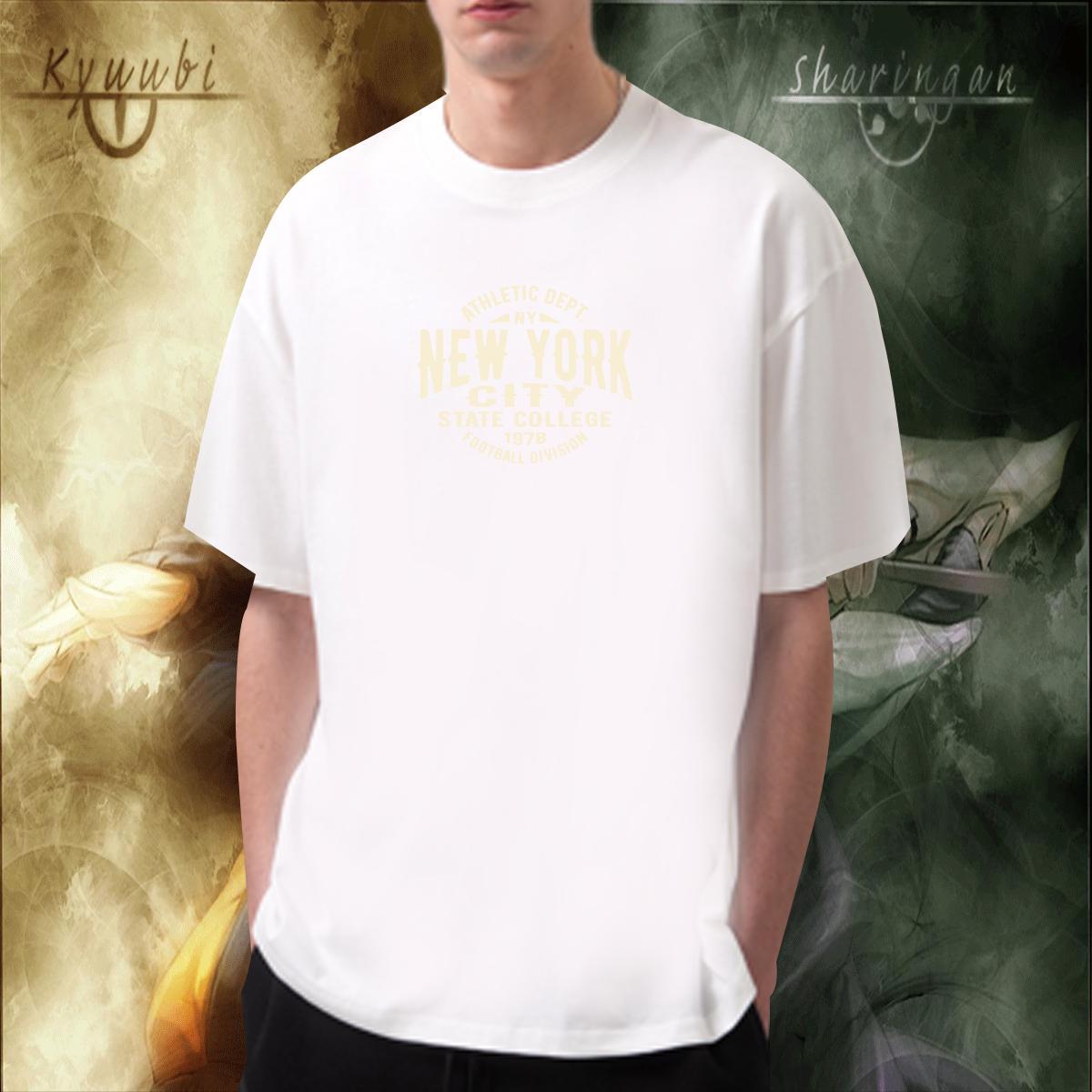 High Quality Tshirts 230g 100% Cotton Sports Casual letter DIY Printed Short Sleeve Soft New Designer T Shirt For Man Tops Shirt