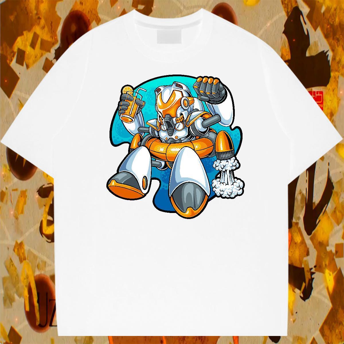 Wholesale Couples T Shirts 230g Cotton Summer Casual ET Customized Print Breathable Short Sleeve Casual New Man T Shirts Tee Shirt