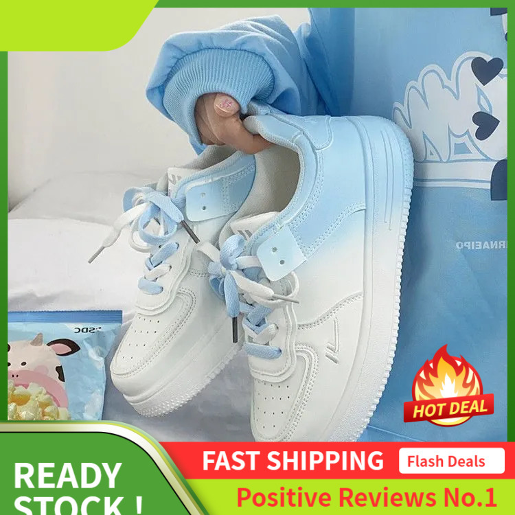 Casual Ddmysports Gradient Thick Bottom Sneaker Pink Purple Blue Women Patchwork Shoes Outdoor