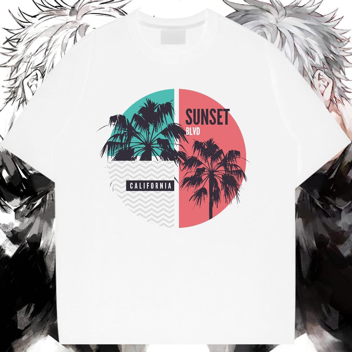 Designer Nice T-Shirts Breathable Soft Womens Tshirts Oversized tree Beach 230g 100% Cotton Fashion New Clothes