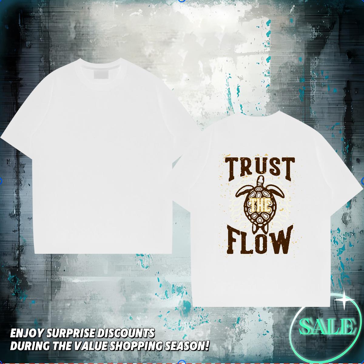 Fashion T-Shirts 230g Cotton Street Top Tees O Neck Short Sleeves High Quality Tshirts Cartoon Printing L-4XL