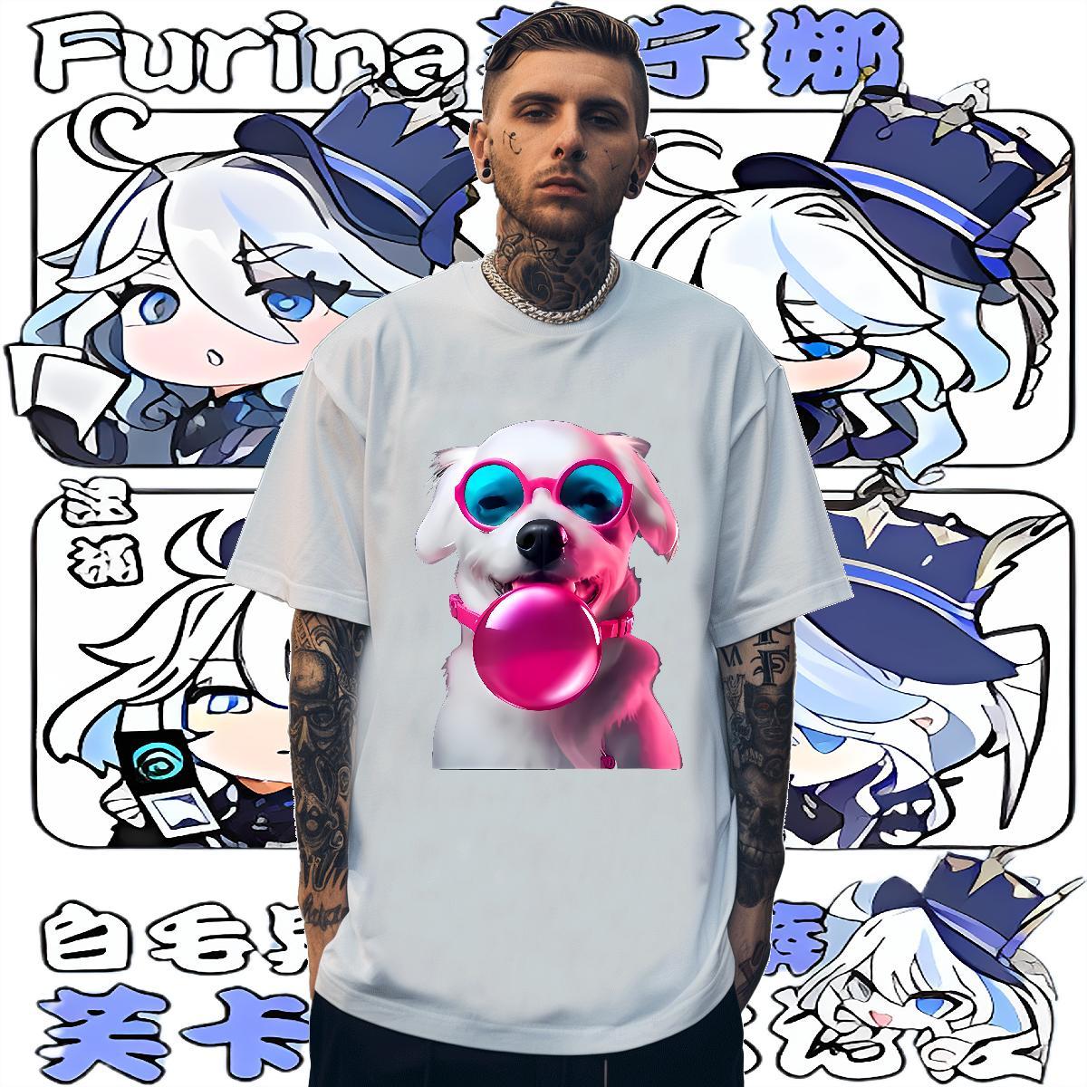 New Designer Man T Shirts 230g 100% Cotton Daily Outfit Tees Breathable Short Sleeve Comfortable Men Clothes T-Shirt DIY Printed