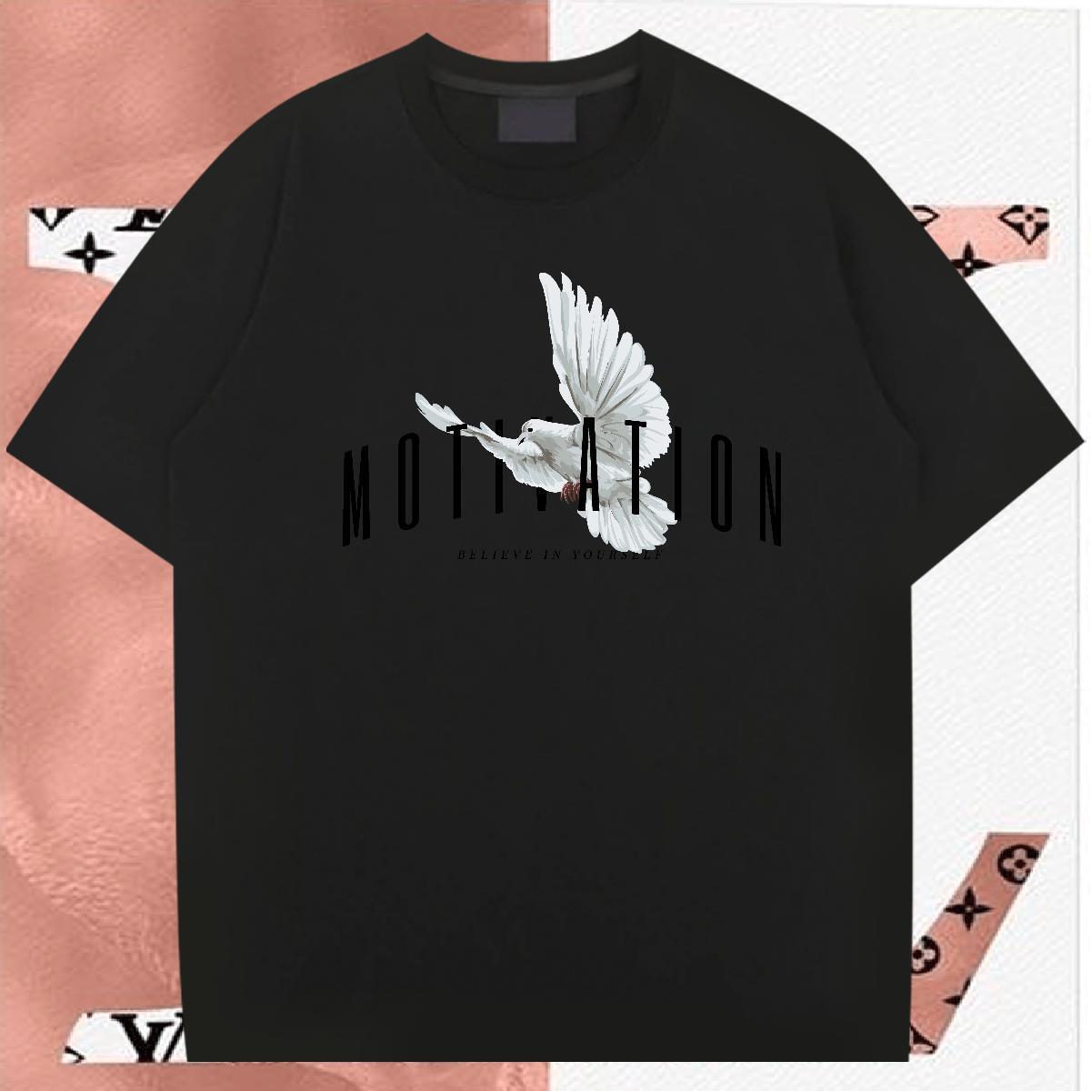 2024 New T Shirts Men 230g Cotton eagle Home Outdoor Tops Tees O Neck Short Sleeves Classic Tshirts DIY Printed