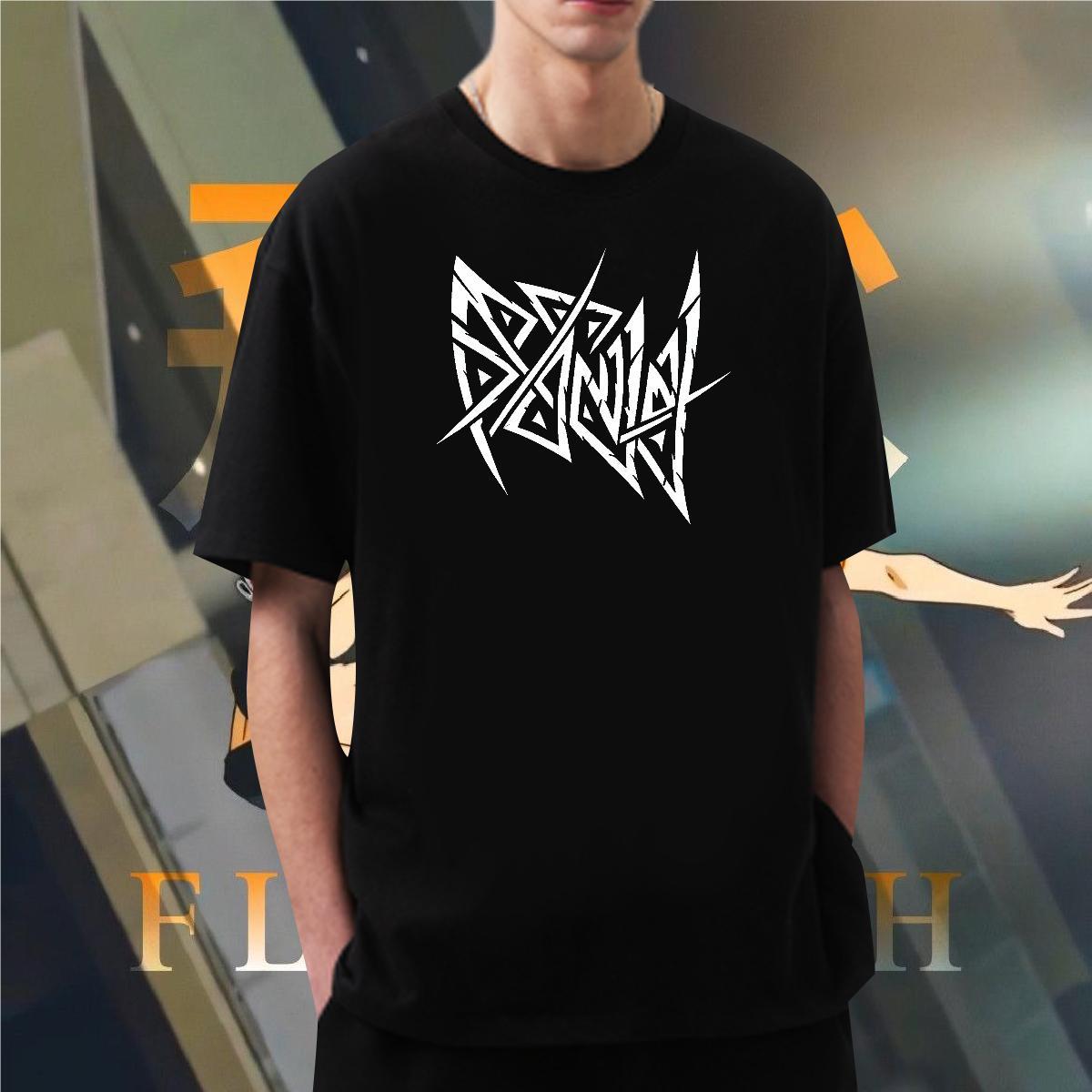 Mens T Shirts 230g Pure Cotton Hand drawn Hip Hop Breathable Crew Neck Custom Anime Men Tees Fashion Designer Unisex Polos