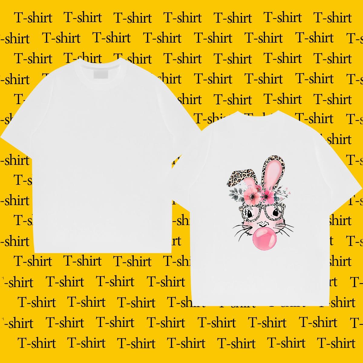 Fashion Design Men T Shirts 100% Cotton 230g rabbit Home Outdoor Clothings Crew Neck Cool Men Tops Tees DIY