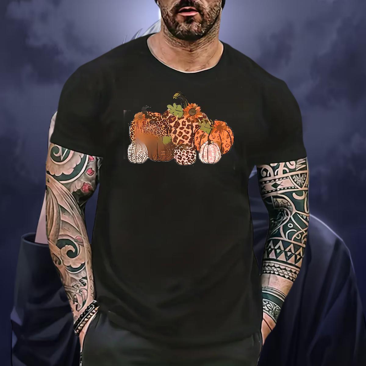 New Designer T Shirts Men 100% Cotton 230g halloween Home Outdoor Tees Shirts Crew Neck Breathable Free Shipping Men Tshirts DIY