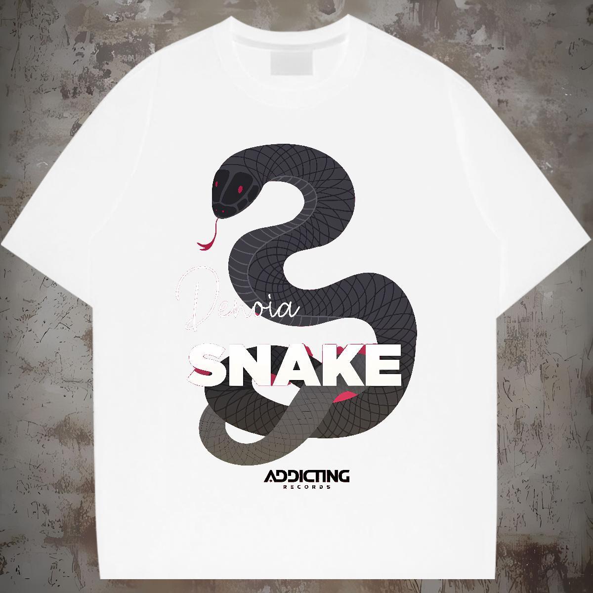 Designer Mens T Shirts 230g 100% Cotton snake Spring Summer Polos Round Neck Short Sleeve Classic Men Tshirts DIY Printed