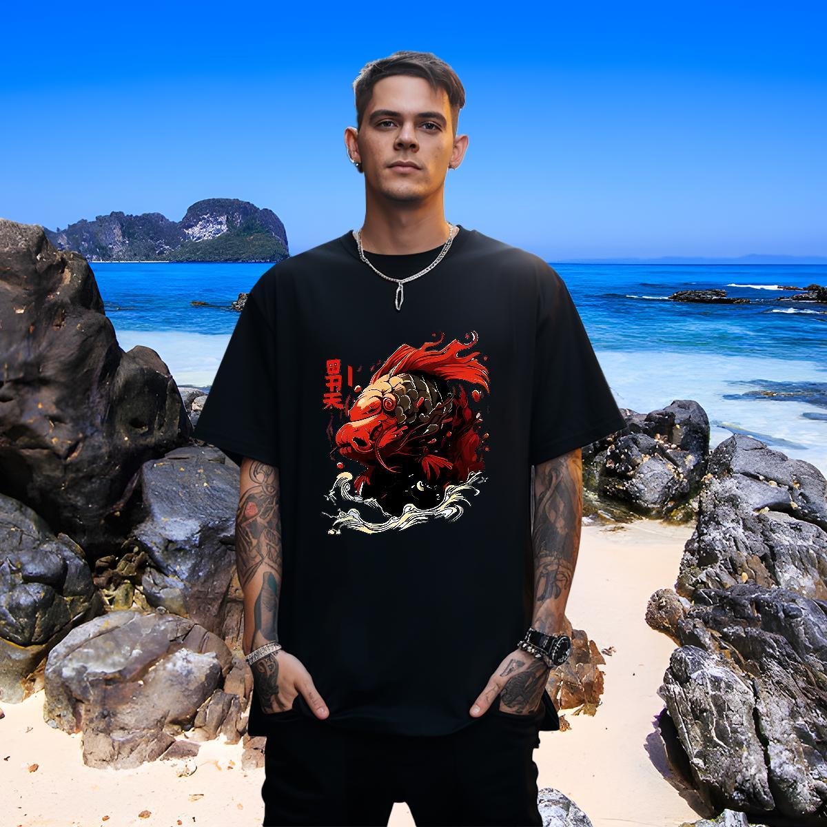 High Quality Tshirts 230g Pure Cotton Man T Shirts Sport Breathable Short Sleeve White Plus Size DIY Tees Shirts