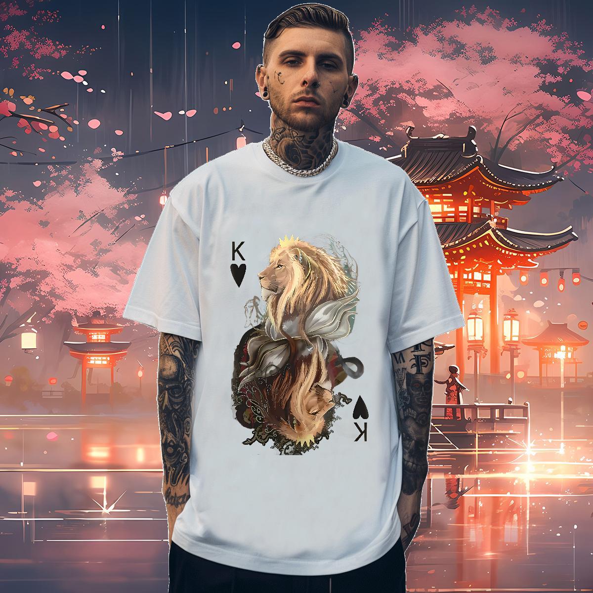 Loose Fit Tshirts 100% Cotton 230g Men T Shirts Street Wear O Neck Short Sleeves Customized Fashion Designer Clothes