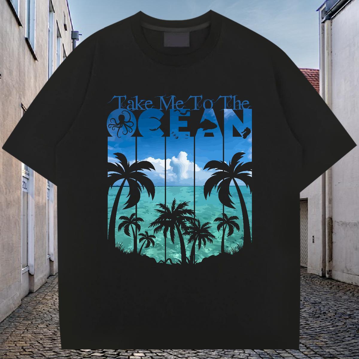 Custom Mens T Shirts 100% Cotton 230g tree Spring Summer Tees Shirts Crew Neck Cool Design Couples T Shirts Oversized 3XL 4XL